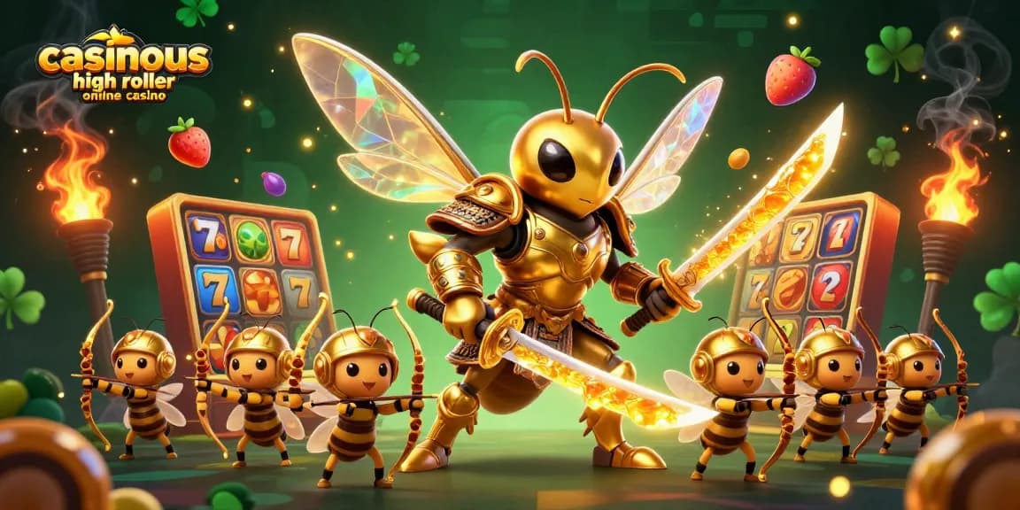 Experience the thrill of the casinous high roller online casino in this vibrant illustration of high-stakes gameplay.