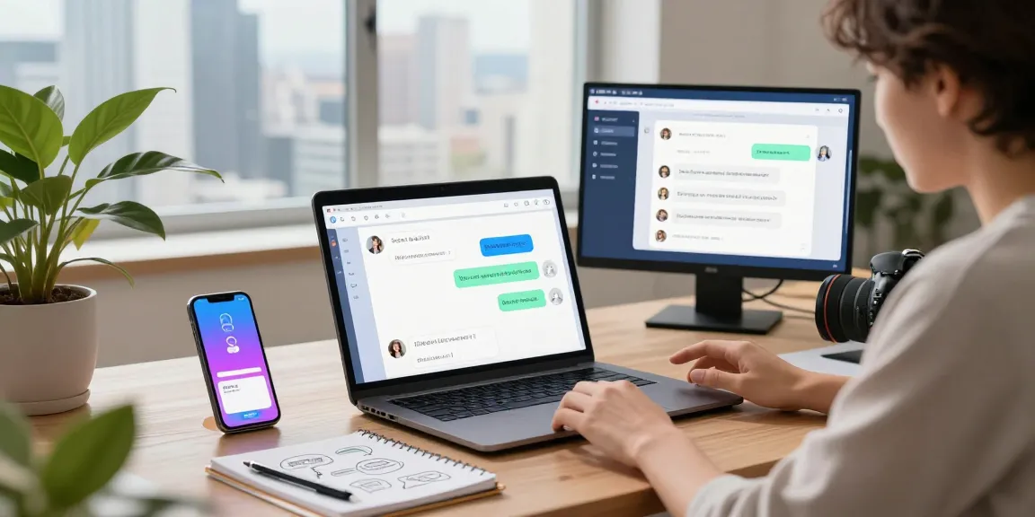 Exploring interactive conversations with Crush on AI in a tech-savvy workspace.