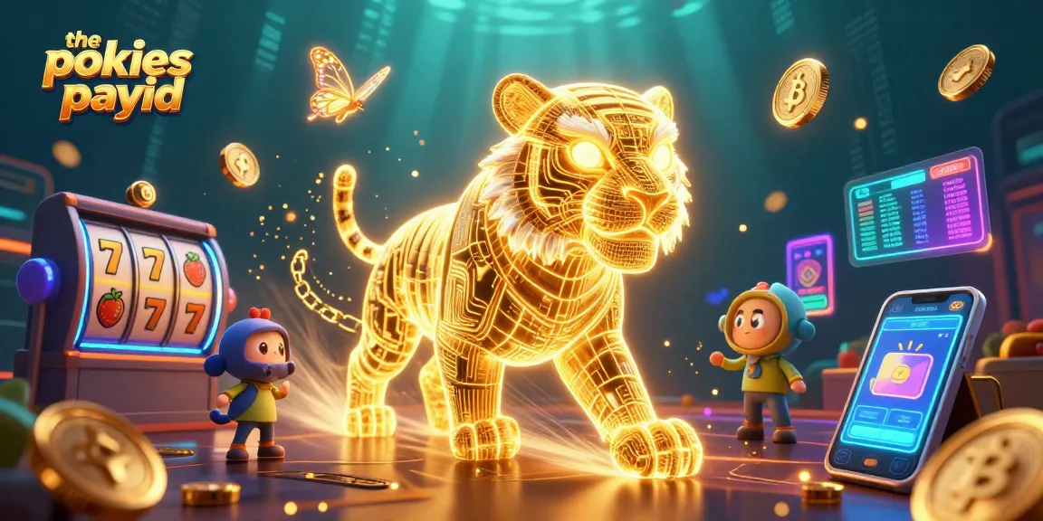 The pokies payid illuminate a vibrant casino scene filled with slot reels and cryptocurrencies for gamblers.